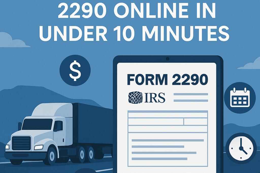 How to File 2290 Online in under 5 minutes